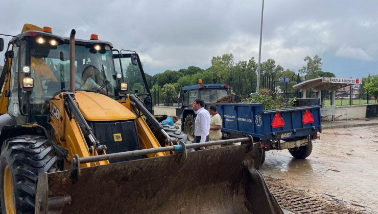 Nazilli Belediyesi sel felaketinin yaşandığı bölgelerde teyakkuza geçti