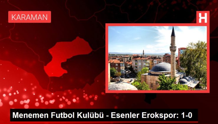 İzmir haberleri | Menemen Futbol Kulübü – Esenler Erokspor: 1-0