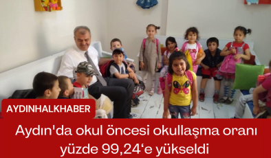 Aydın’da okul öncesi okullaşma oranı yüzde 99.24e yükseldi