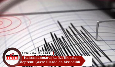 Kahramanmaraş’da 5.1’lik artçı deprem: Çevre illerden de hissedildi