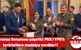 Fransa Senatosu şaşırttı! PKK/YPG’li teröristlere madalya verdiler!!