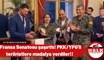 Fransa Senatosu şaşırttı! PKK/YPG’li teröristlere madalya verdiler!!