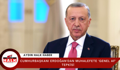 Cumhurbaşkanı Erdoğan’dan muhalefete ‘genel af’ tepkisi