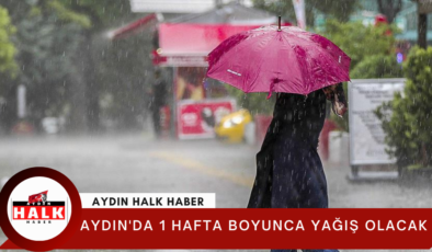 Aydın’da 1 Hafta Boyunca Yağış Olacak