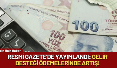 Resmi Gazete’de yayımlandı: Gelir desteği ödemelerinde artış!