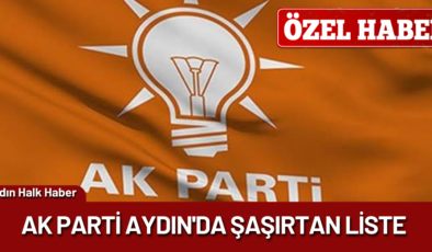 AK Parti Aydın’da Şaşırtan Liste