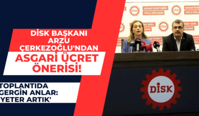 DİSK Başkanı Arzu Çerkezoğlu’ndan asgari ücret önerisi! ‘Yılda 4 kez…’ Toplantıda gergin anlar: ‘Yeter artık’