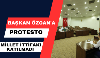 Başkan Özcan’a Protesto