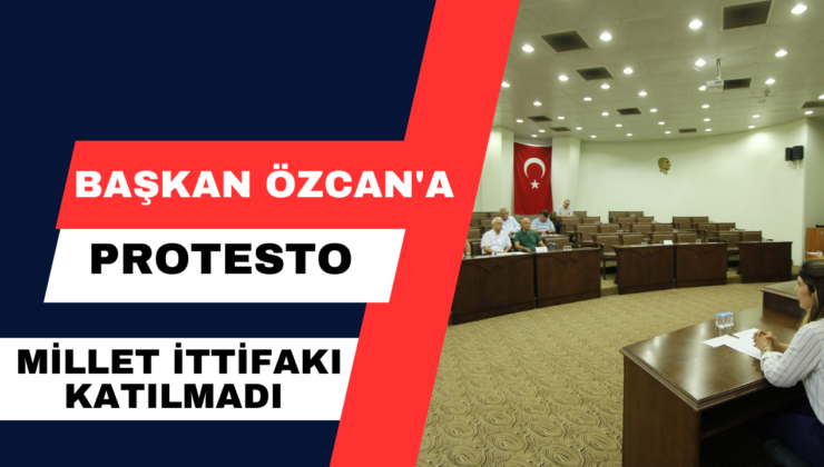 Başkan Özcan’a Protesto