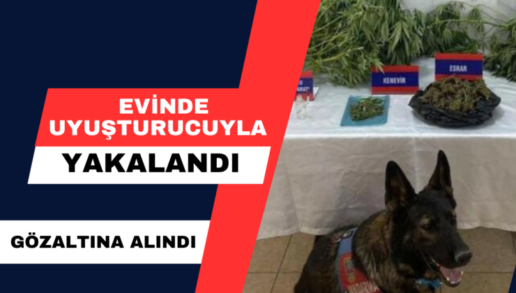 Evinde Uyuşturucuyla Yakalandı… Gözaltına Alındı