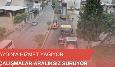 Aydın Büyükşehir Belediyesi, Mehmet Ali Tosun Bulvarı’nda çalışmalarına devam ediyor