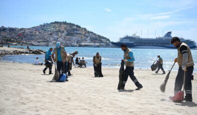 Kuşadası’nda Plajlar sezona Hazırlandı