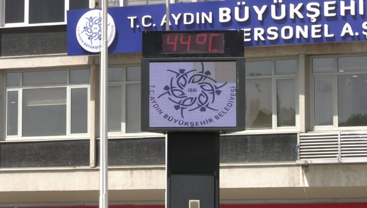 Aydın’da kavurucu sıcaklar bunalttı