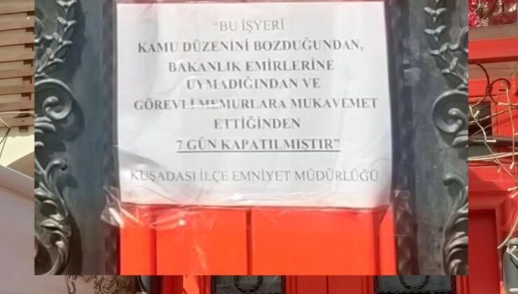 çalışanlarının polise mukavemet gösterdiği iş yeri mühürlendi
