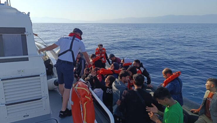 Aydın’da 21 düzensiz göçmen kurtarıldı