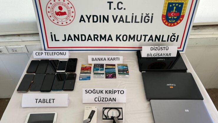 Aydın merkezli dolandırıcılık operasyonunda 9 tutuklama