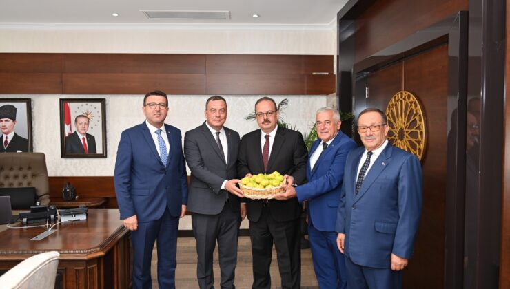 Borsa, sezonun ilk incirini Vali Canbolat’a takdim etti