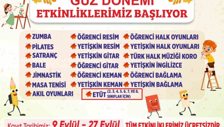 Aydın Büyükşehir Belediyesi’nin güz dönemi etkinlikleri başlıyor