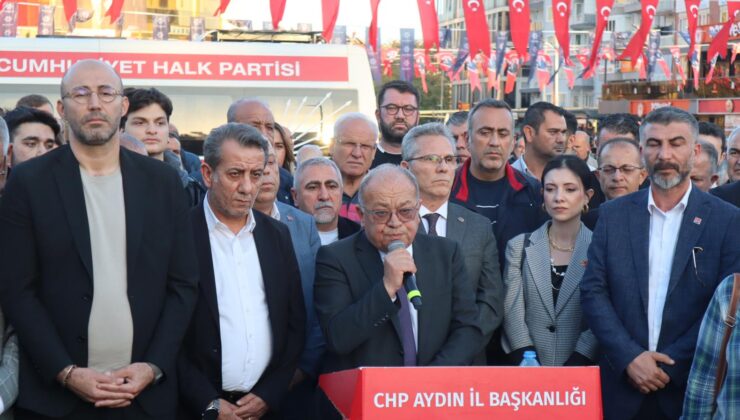 CHP Aydın’dan Ahmet Özer’e destek eylemi