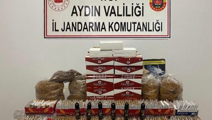 Söke’de 55 bin dolu makaron ele geçirildi
