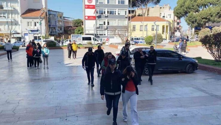 Aydın’da ’yeşil reçete’ operasyonunda gözaltına alınan şüpheliler adliyeye sevk edildi