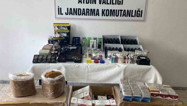 Didim’de 82 bin 760 adet doldurulmuş makaron ele geçirildi