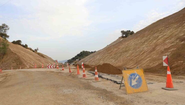 Köşk-Ödemiş bağlantı yolunun ilk etap çalışmaları başladı