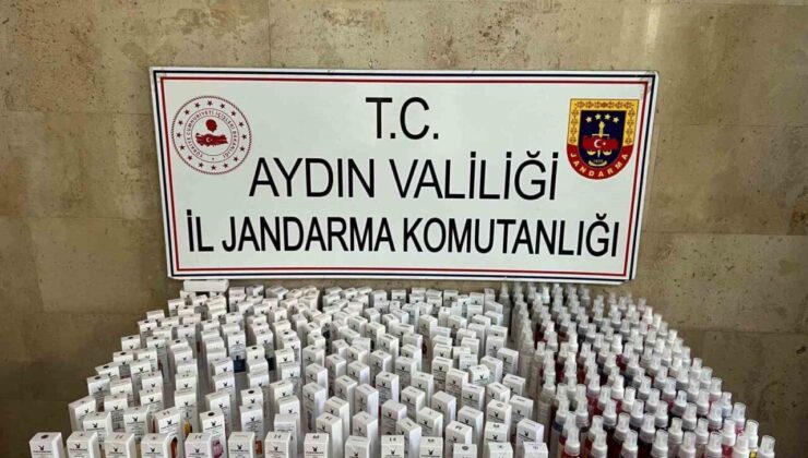 Piyasa değeri 1 milyon liranın üzerinde taklit parfüm ele geçirildi
