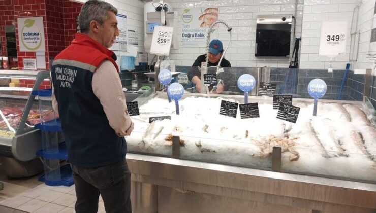 Söke’de balık satış noktaları denetlendi