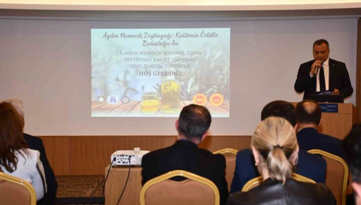 Aydın Memecik Naturel Sızma Zeytinyağı Kalitesi ödüllendirildi