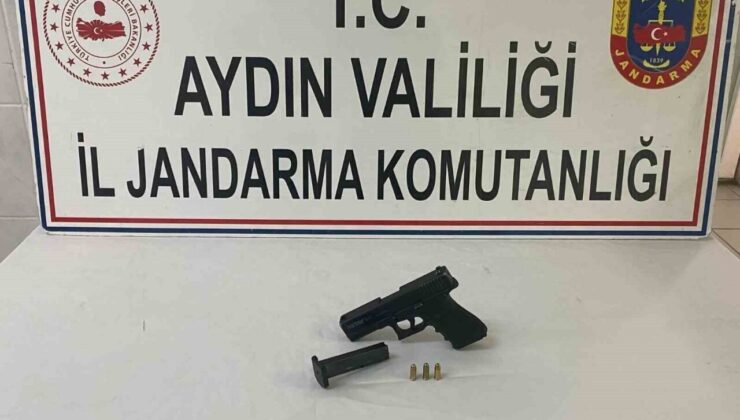 Şüphe üzerine durduruldu, tabanca ele geçirildi